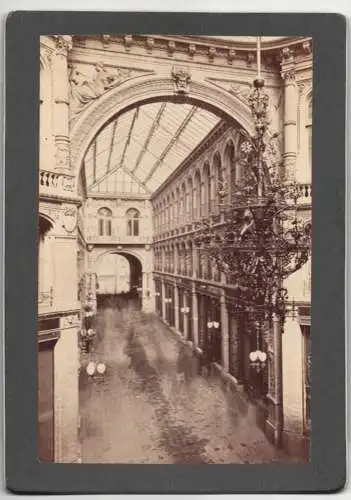 10 Fotografien J. F. Stiehm, Berlin, Ansicht Berlin, Unter den Linden, Kaiserpassage, Börse, Opernhaus, rotes Rathaus