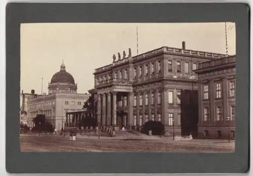 10 Fotografien J. F. Stiehm, Berlin, Ansicht Berlin, Unter den Linden, Kaiserpassage, Börse, Opernhaus, rotes Rathaus