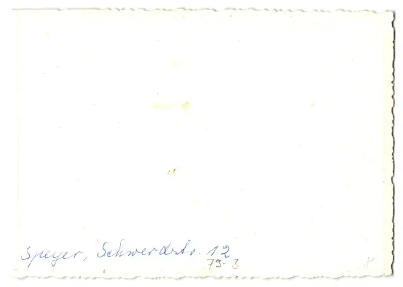 Fotografie unbekannter Fotograf, Ansicht Speyer a. Rh., Wohnhaus in der Schwerdstrasse 12 1
