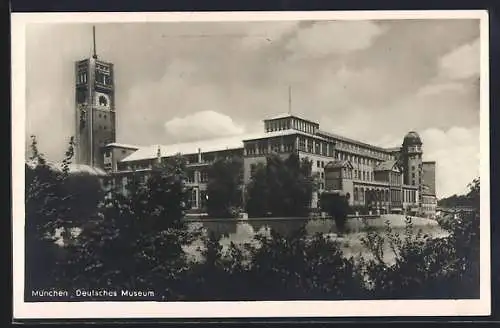 AK München-Au, Deutsches Museum aus der Vogelschau