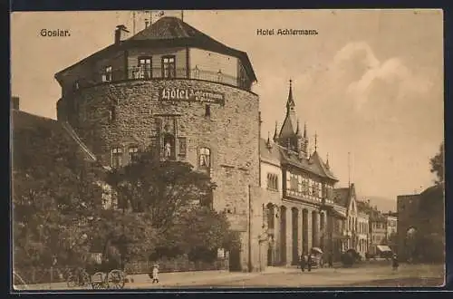 AK Goslar, Ansicht vom Hotel Achtermann