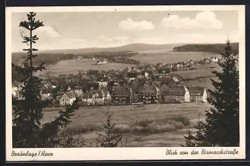 AK Braunlage /Harz, Ortsansicht von der Bismarckstrasse