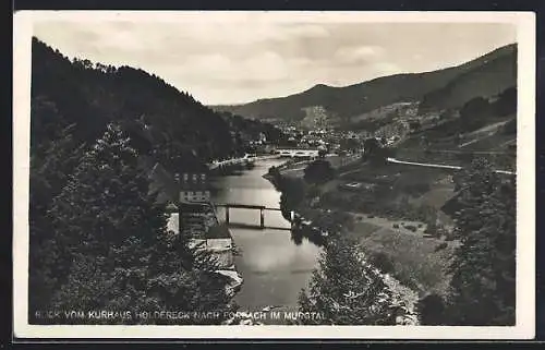 AK Forbach /Murgtal, Blick vom Kurhaus Holdereck nach dem Ort