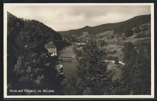 AK Forbach /Murgtal, Teilansicht aus der Ferne, Brücken