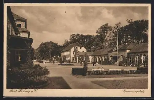 AK Bad Driburg i. W., Partie am Brunnenplatz