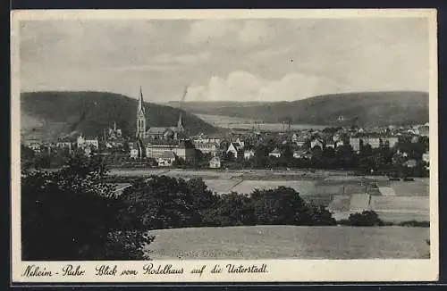 AK Neheim-Ruhr, Blick vom Rodelhaus auf die Unterstadt