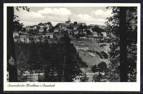 AK Hirschberg i. Sauerland, Teilansicht vom Wald aus