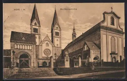 AK Werl i. W., Eingang zur Wallfahrtskirche