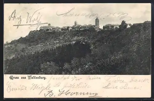 AK Waldenburg / Württ., Ansicht aus der Ferne