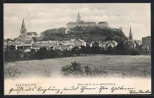 AK Siegburg, Blick auf S. m. d. Michaelisberg