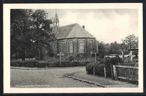 AK Himmelpforten /Niederelbe, Strassenpartie an der Kirche