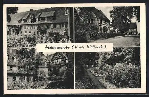 AK Heiligengrabe /Wittstock, Gartenanlagen und Häuser