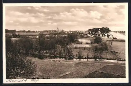 AK Harsewinkel /Westf., Ortsansicht aus der Ferne