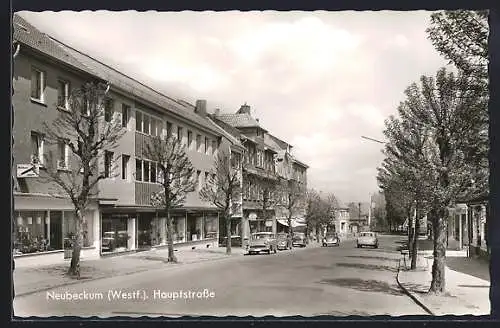 AK Neubeckum /Westf., Blick in die Hauptstrasse