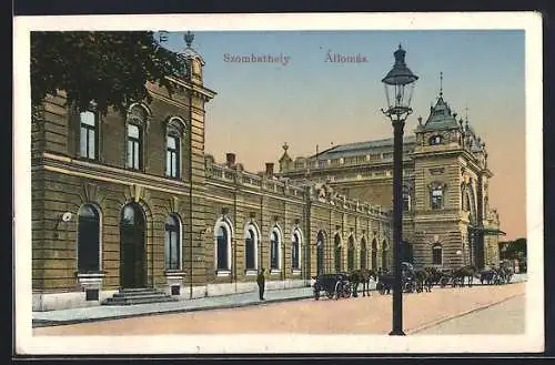 AK Szombathely, Allomas, am Bahnhof