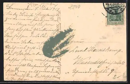 AK Bremen, Freihafen mit Hafenamt