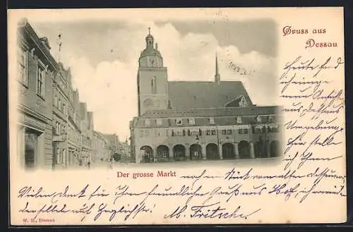 AK Dessau, Der grosse Markt