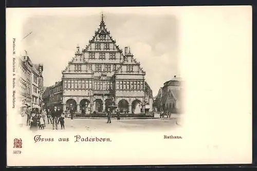 AK Paderborn, Ansicht vom Rathaus