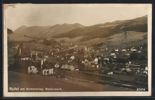 AK Spital am Semmering, Teilansicht vom Hang aus