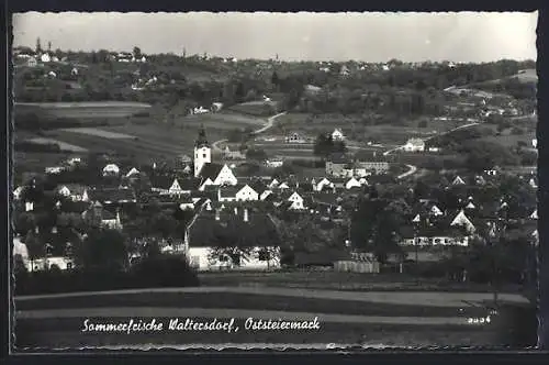 AK Waltersdorf /Oststeiermark, Teilansicht aus der Vogelschau