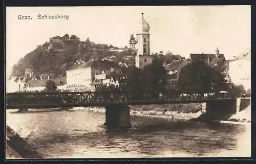 AK Graz, Blick auf den Schlossberg