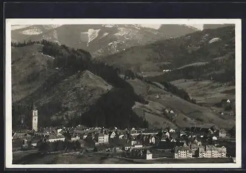 AK Judenburg, Teilansicht mit den Bergen