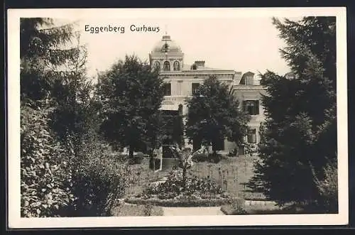 AK Eggenberg, Curhaus mit Gartenanlage