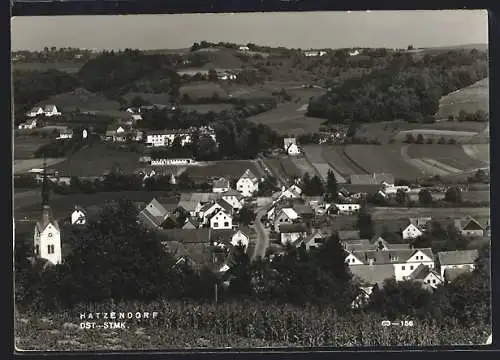 AK Hatzendorf, Gesamtansicht aus der Vogelschau