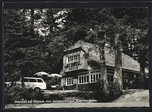 AK Kainisch, Gasthaus Kohlröserlhütte am Ödensee T. u. E. Schild