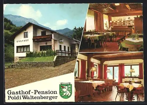 AK Kapellen an der Mürz, Gasthof-Pension Poldi Waltenberger, Wappen