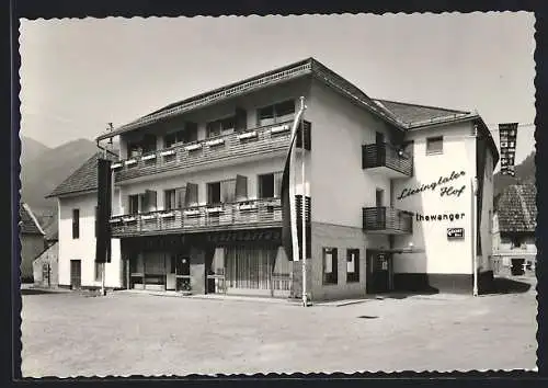 AK Mautern, Gasthof Liesingtalerhof S. Thewanger, von der Strasse gesehen