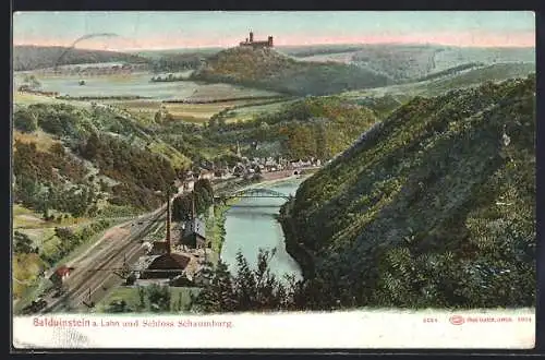 AK Balduinstein, Lahn im Tal und Schloss Schaumburg