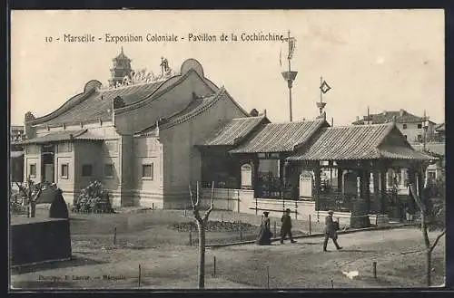 AK Marseille, Exposition coloniale 1906, Pavillon de la Cochinchine