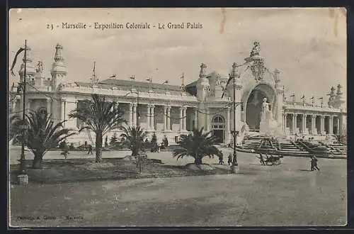 AK Marseille, Exposition coloniale 1906, Le Grand Palais