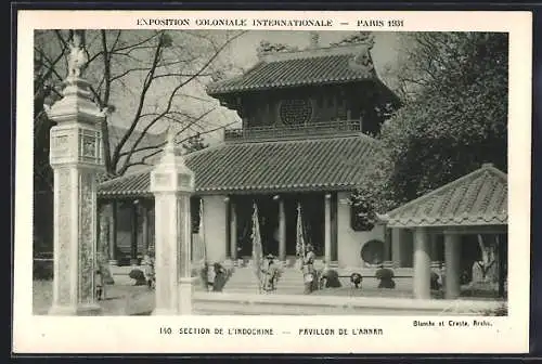 AK Paris, Exposition coloniale internationale 1931, Section de l'Indochine, Pavillon de l'Annam