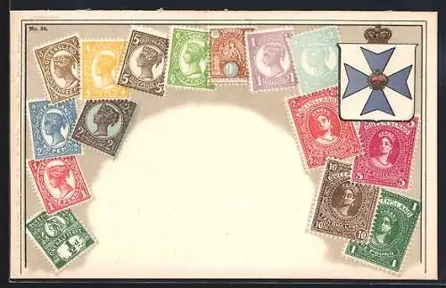 AK Queensland, Briefmarken