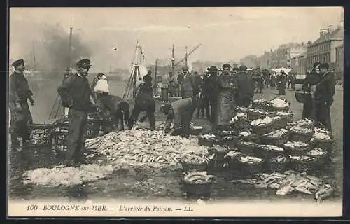 AK Boulogne-sur-Mer, L`arrivée du Poisson