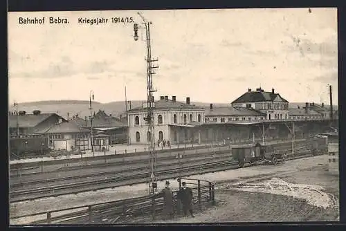 AK Bebra, Bahnhof im Krieg 1914 /15