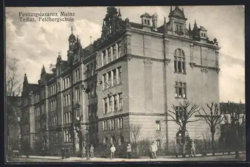 AK Mainz, Festungslazarett, Teillaz. Feldbergschule