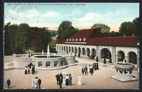 AK Bad Nauheim, Blick auf die neuen Sprudelanlagen