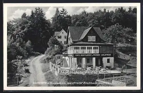 AK Brombach i. Taunus, Gasthaus-Kurpension Haus Waldfriede