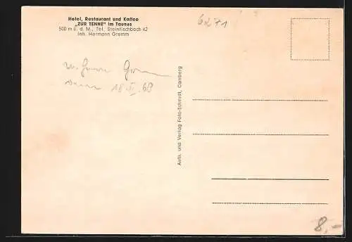 AK Steinfischbach / Taunus, Hotel und Gasthof Zur Tenne