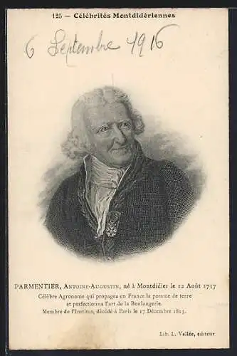 AK Montdidier, Pharmazeut Antoine-Augustin Parmentier im Portrait