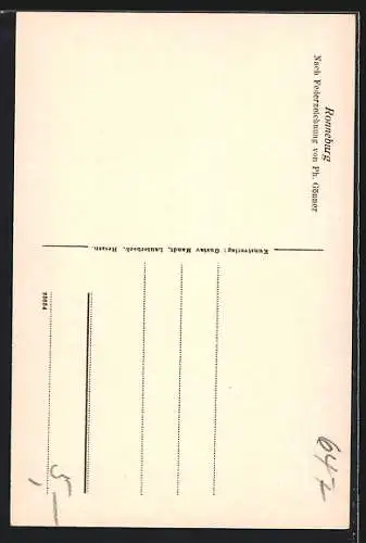 Künstler-AK Ronneburg / Hessen, Strassenpartie