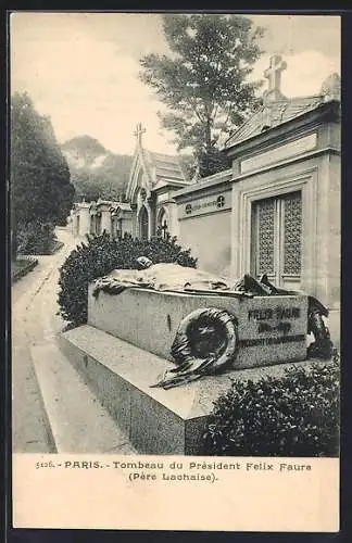 AK Paris, Tombeau du Président Felix Faure Père-Lachaise