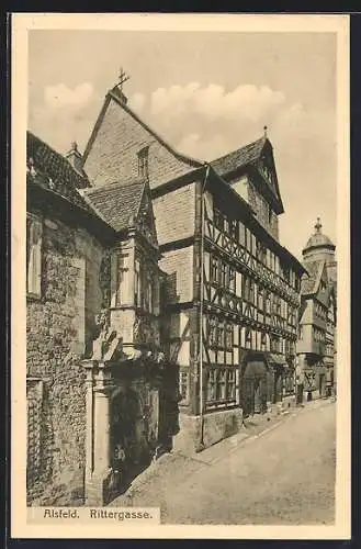 AK Alsfeld, Häuser der Rittergasse