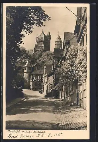 AK Braunfels, Blick zum Marktplatz