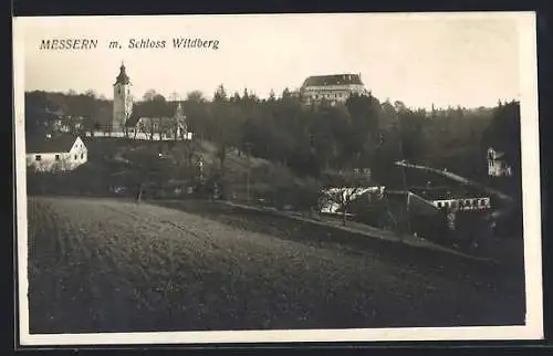 AK Messern, Blick zum Schloss Wildberg