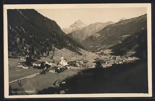 AK Gaschurn, Gesamtansicht mit Berggipfel