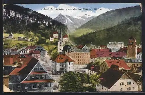 AK Feldkirch, Vorarlberg mit der Gurtisspitze